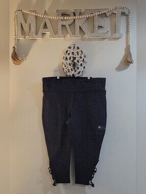 Girls Black Leopard-Print Active Leggings